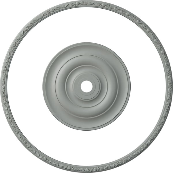 Ekena Millwork 52-in. OD x 48-in. ID Ceiling Ring with 26 1/2-in. OD Ceiling Medallion Jefferson Accent Kit CRM25KE26JE - main